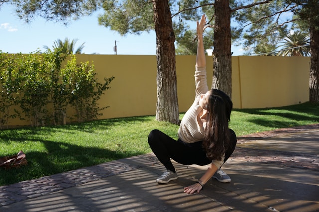 Posizione di stretching 1